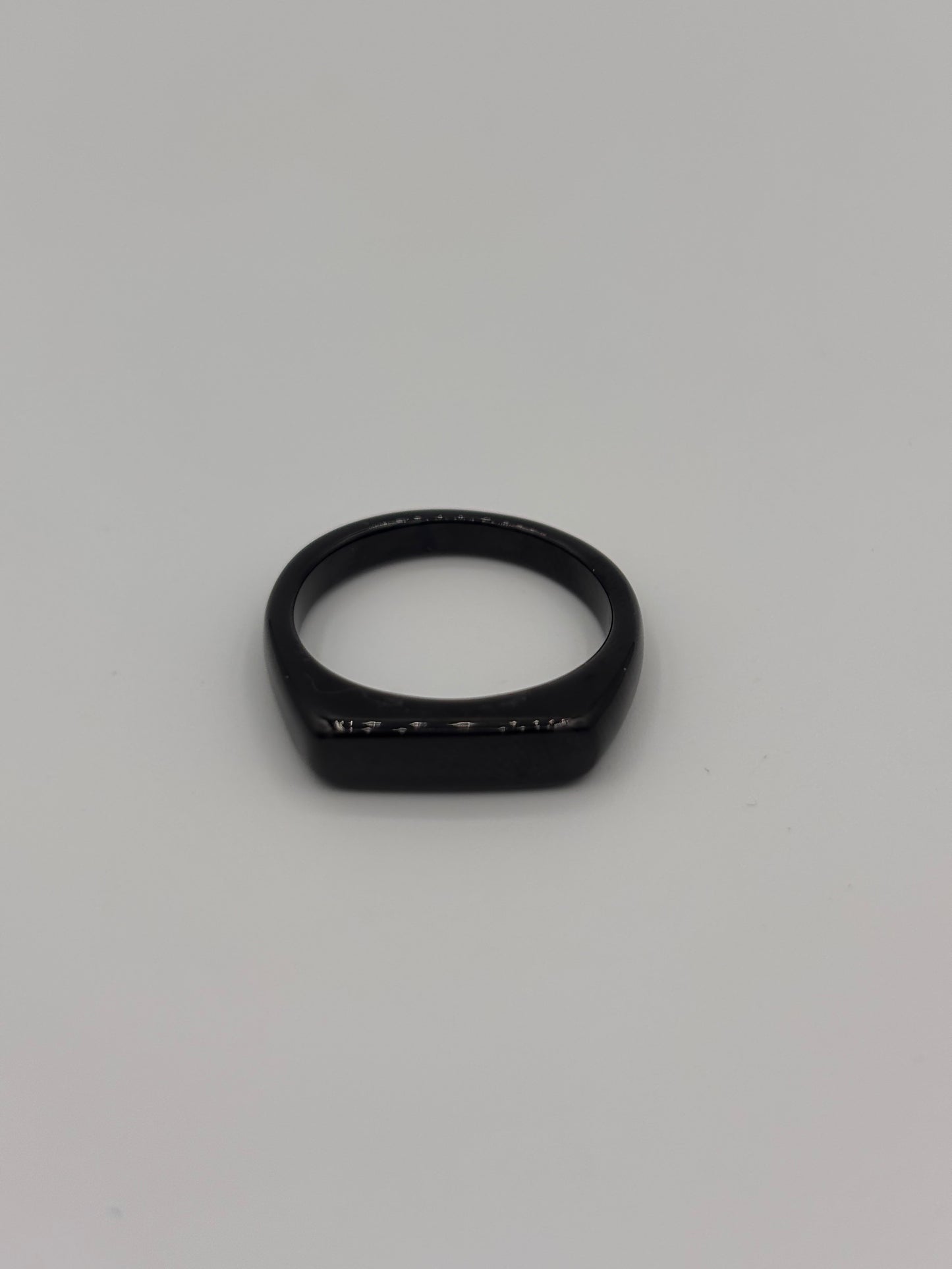 Black Minimal Signet Ring