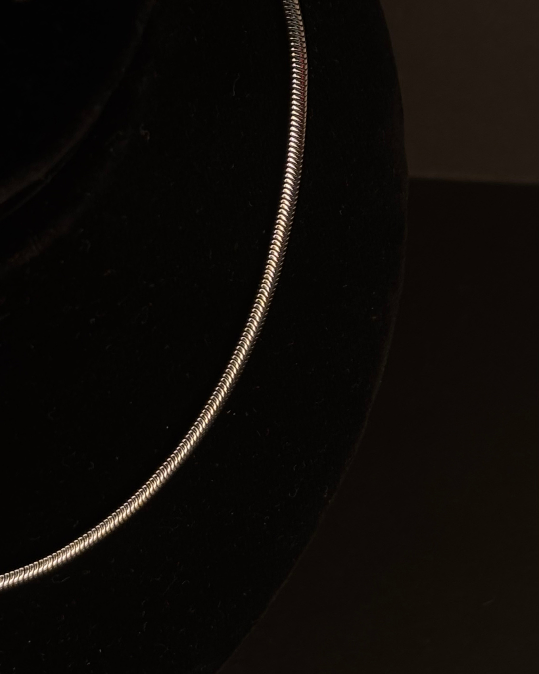 Silver Glide Snake Chain Necklace – Sleek Minimalist Unisex Jewelry