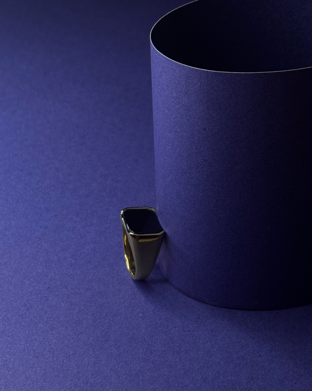 Men’s Royal Stone Ring | Bold Dual-Tone Finish