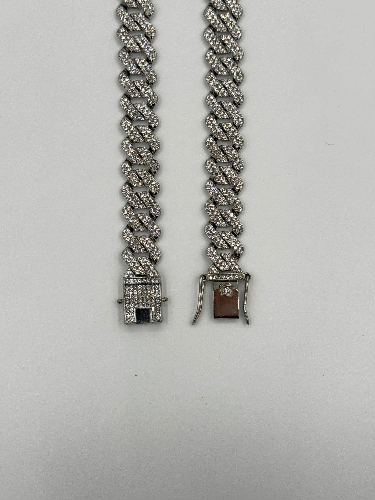 DripZen Cuban Link Iced-Out Bracelet– Silver Luxury Edition