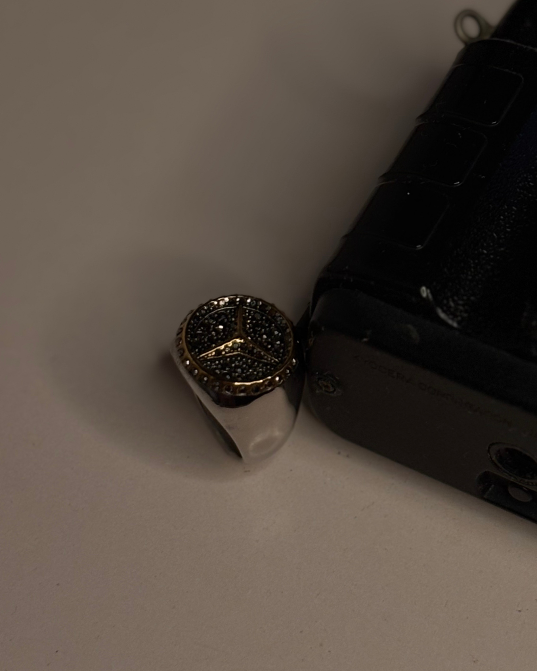 Mercedes Star Stainless Steel Ring – Luxury Minimalist Jewelry