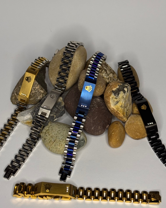 Luxury Rolex Style Bracelet – Timeless Unisex Jewelry (Available in 5 Colors)