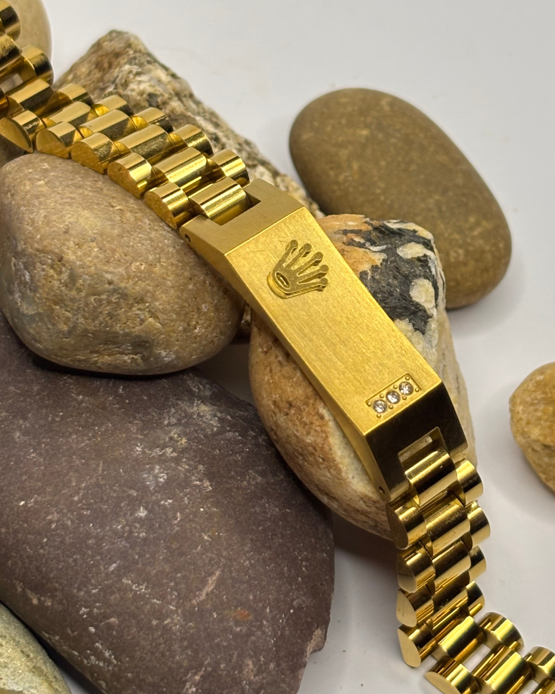 Luxury Rolex Style Bracelet – Timeless Unisex Jewelry (Available in 5 Colors)