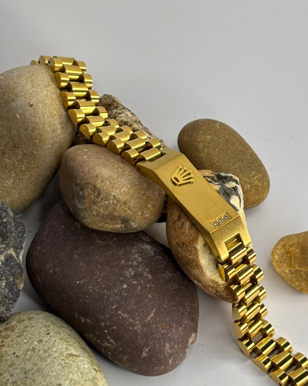 Luxury Rolex Style Bracelet – Timeless Unisex Jewelry (Available in 5 Colors)