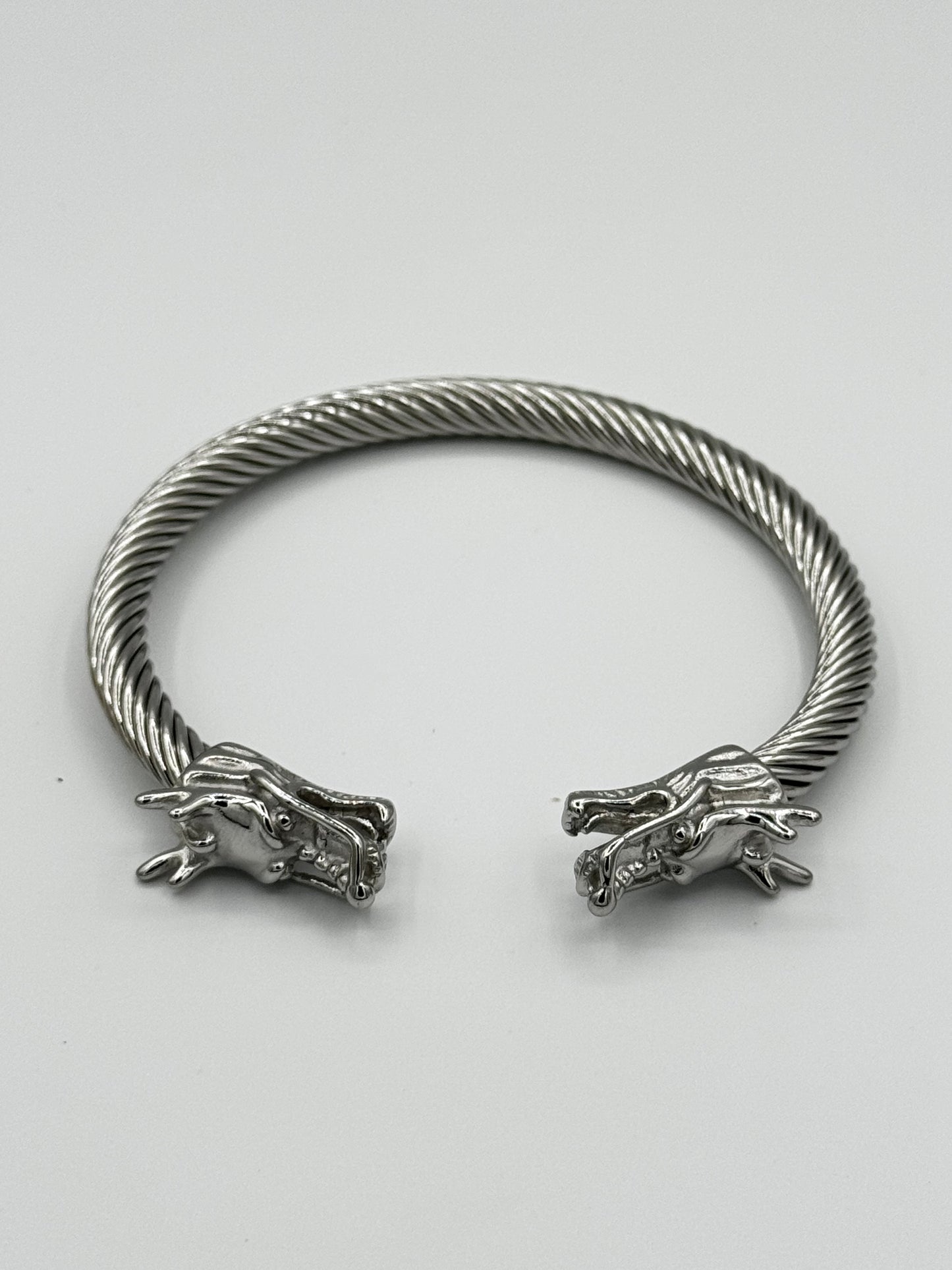 DripZen Dragon Cuff Bracelet – Silver Power Flow