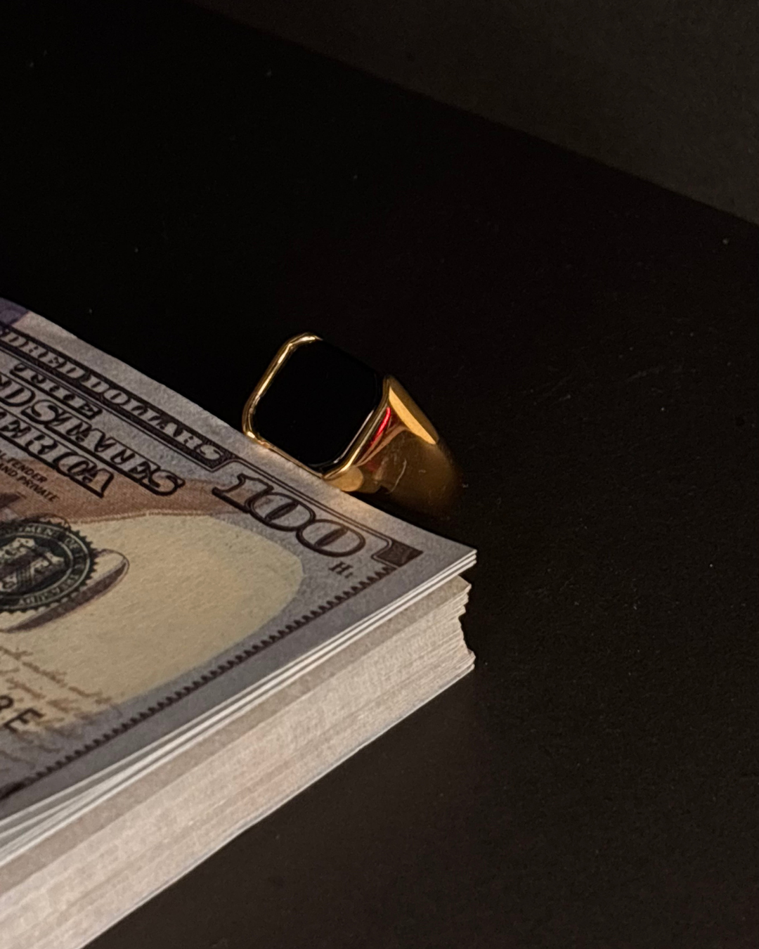 Men’s Royal Stone Ring | Bold Dual-Tone Finish