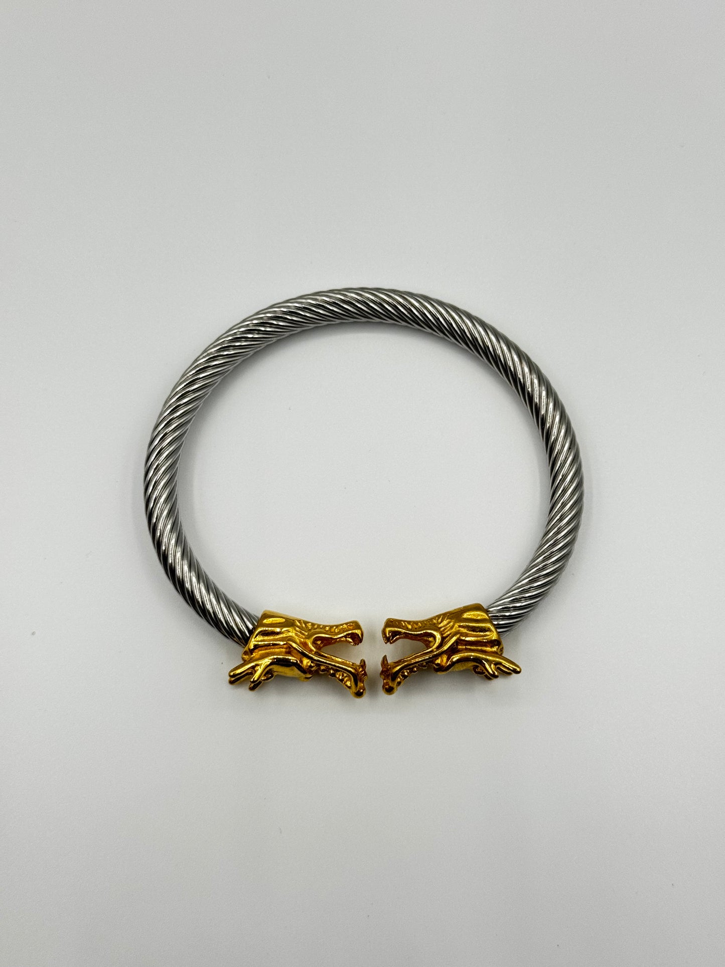 DripZen Dragon Cuff Bracelet – Silver Power Flow