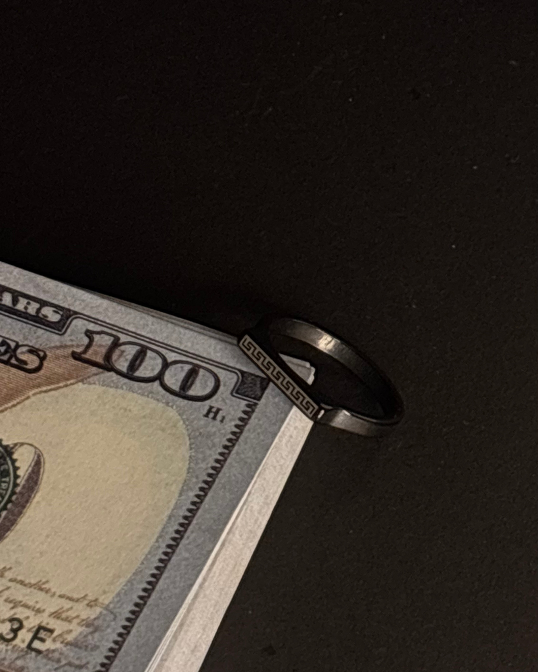 Men’s  Greek Key Statement Ring | Iconic Versace-Inspired Design