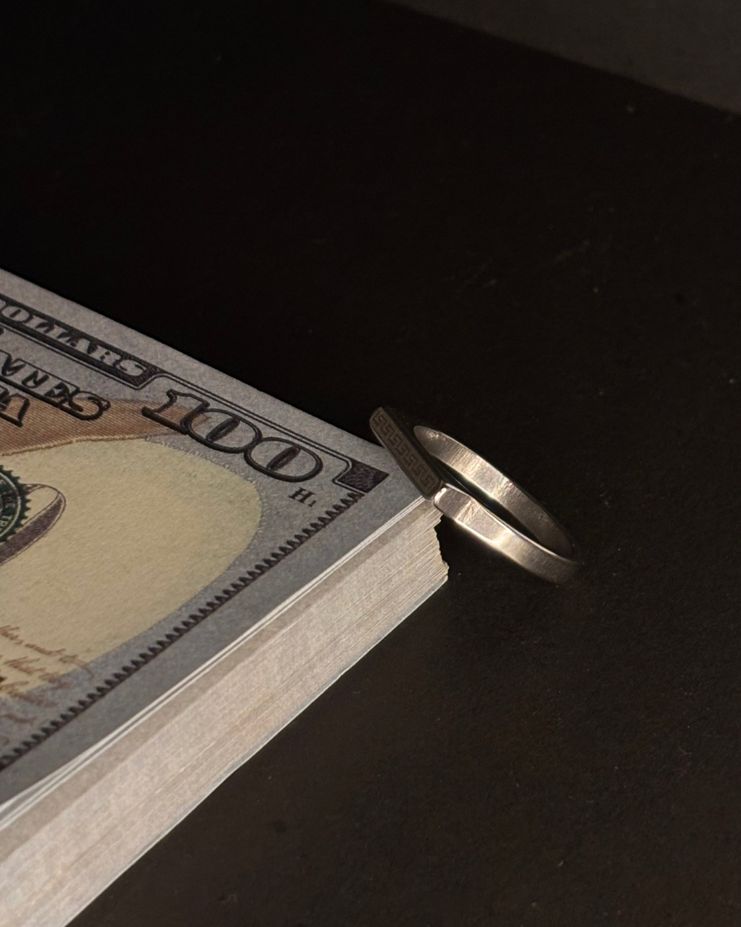 Men’s  Greek Key Statement Ring | Iconic Versace-Inspired Design