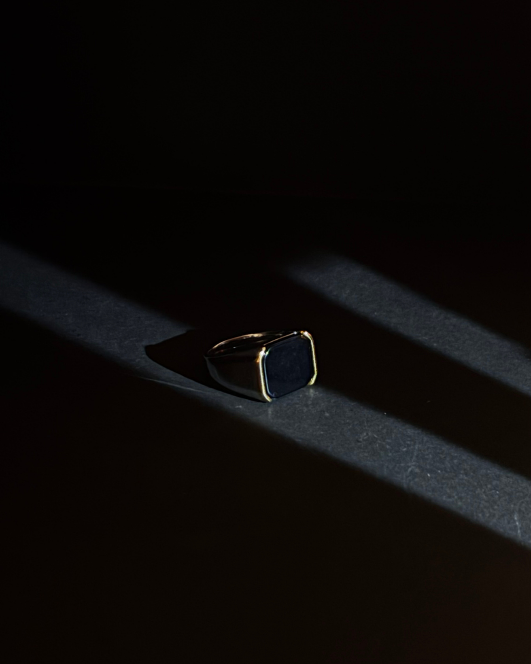 Men’s Royal Stone Ring | Bold Dual-Tone Finish