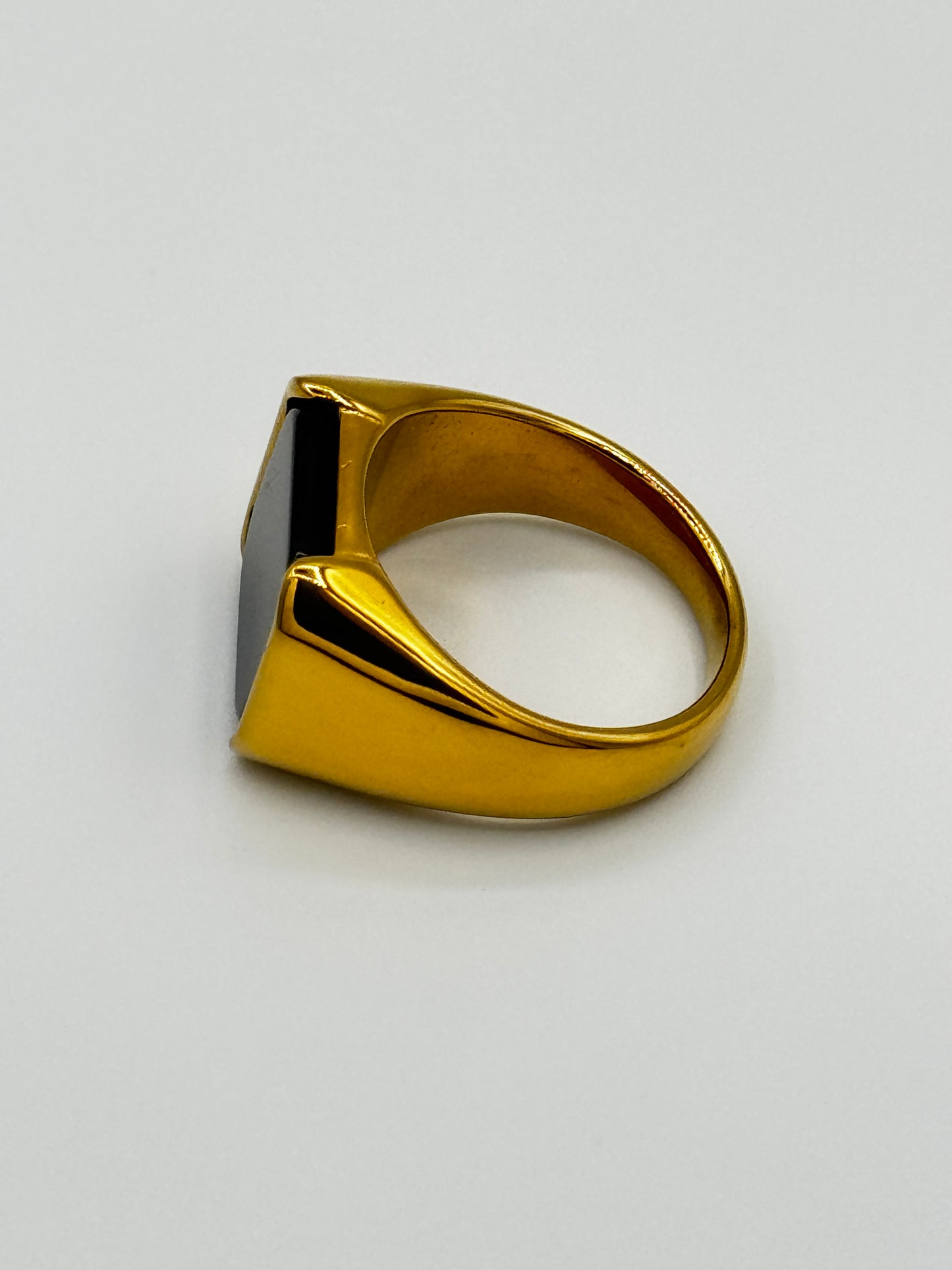 Men’s Royal Stone Ring | Bold Dual-Tone Finish
